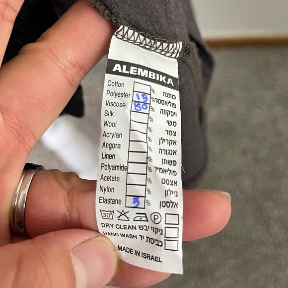 Alembika gray and Brown Elegant Butter Soft asymmetrical tunic Sz 3 Lagenlook - Picture 2 of 8